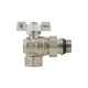 Кран кутовий з американкою Raftec WHITE DN15 1/2