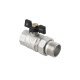 Кран кульовий з американкою Raftec BLACK PN20 ВЗ 1 1/4