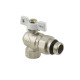 Кран угловой с американкой Raftec WHITE DN25 1