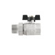 Кран кульовий з американкою Raftec BLACK PN20 ВЗ 1 1/4