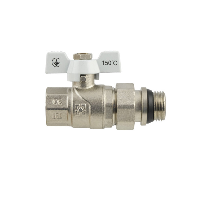 Кран кульовий з американкою Raftec WHITE DN15 1/2