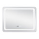 Зеркало Qtap Mideya (DC-F908) 800х600 с LED подсветкой Touch, с антизапотеванием, с часами, димером, рег. яркости QT2078F908W
