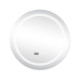 Зеркало Qtap Mideya (DC-F803) R600 с LED подсветкой Touch, с антизапотеванием, с часами, димером, рег. яркости QT2078F803W
