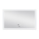 Дзеркало Qtap Mideya Classic 1000х600 з LED-підсвічуванням Touch, з антизапотіванням, з годинником, димером, рег. яскравості QT2078F615W