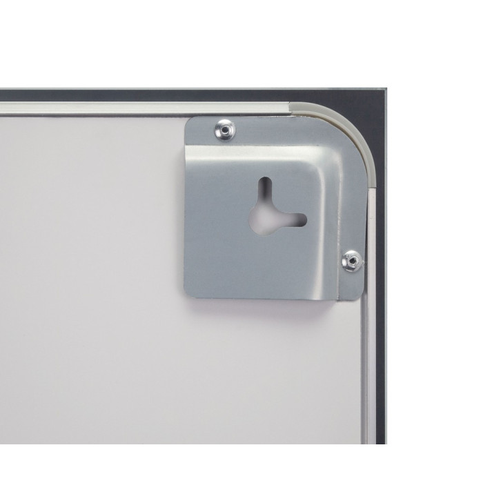Зеркало Qtap Mideya (DC-F614) 1000х800 с LED подсветкой Touch, с антизапотеванием, с часами, димером, рег. яркости QT2078F614W