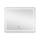 Зеркало Qtap Mideya (DC-F910) 1000х800 с LED подсветкой Touch, с антизапотеванием, с часами, димером, рег. яркости QT2078F910W