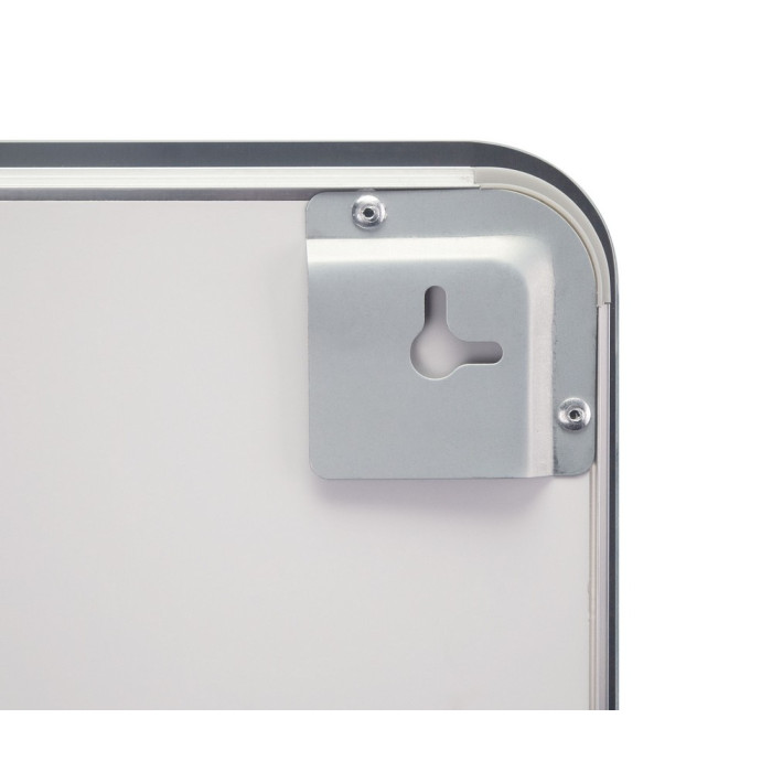 Зеркало Qtap Mideya (DC-F910) 1000х800 с LED подсветкой Touch, с антизапотеванием, с часами, димером, рег. яркости QT2078F910W