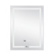 Дзеркало Qtap Mideya (DC-F936) 500х800 з LED-підсвічуванням Touch, з антизапотіванням, з годинником, димером, рег. яскравості QT2078F936W