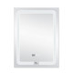 Зеркало Qtap Mideya (DC-F937) 600х800 с LED подсветкой Touch, с антизапотеванием, с часами, димером, рег. яркости QT2078F937W