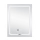 Зеркало Qtap Mideya (DC-F937) 600х800 с LED подсветкой Touch, с антизапотеванием, с часами, димером, рег. яркости QT2078F937W