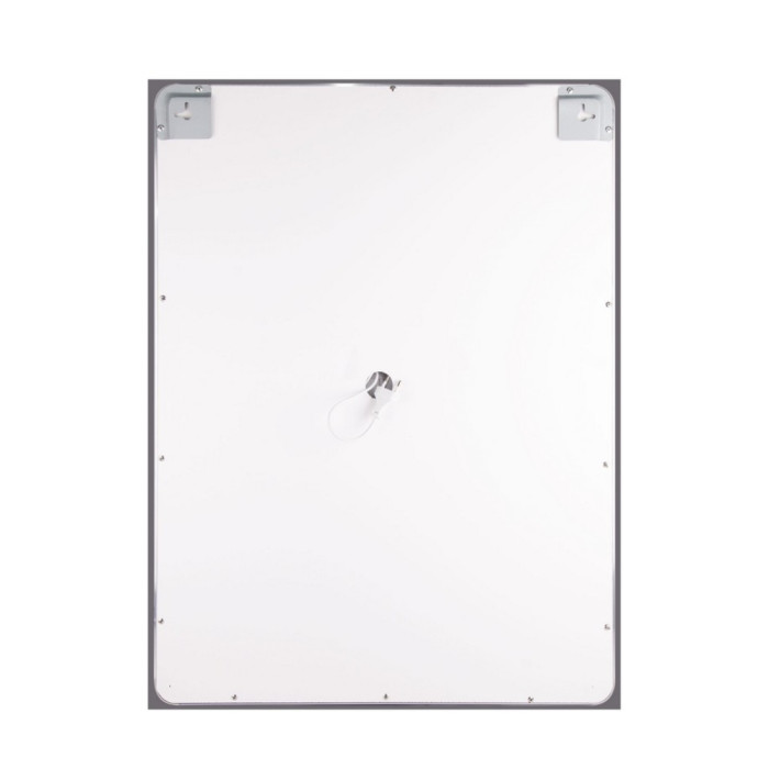 Зеркало Qtap Mideya (DC-F937) 600х800 с LED подсветкой Touch, с антизапотеванием, с часами, димером, рег. яркости QT2078F937W