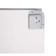Зеркало Qtap Mideya (DC-F937) 600х800 с LED подсветкой Touch, с антизапотеванием, с часами, димером, рег. яркости QT2078F937W
