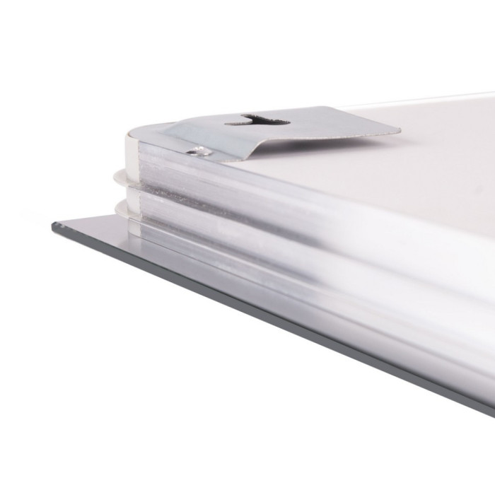 Зеркало Qtap Mideya (DC-F937) 600х800 с LED подсветкой Touch, с антизапотеванием, с часами, димером, рег. яркости QT2078F937W