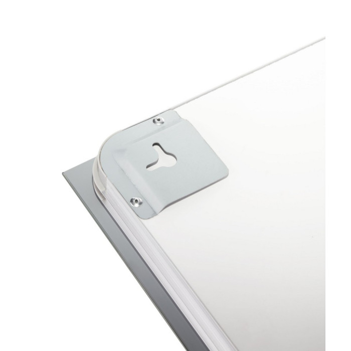 Зеркало Qtap Mideya (DC-F937) 600х800 с LED подсветкой Touch, с антизапотеванием, с часами, димером, рег. яркости QT2078F937W