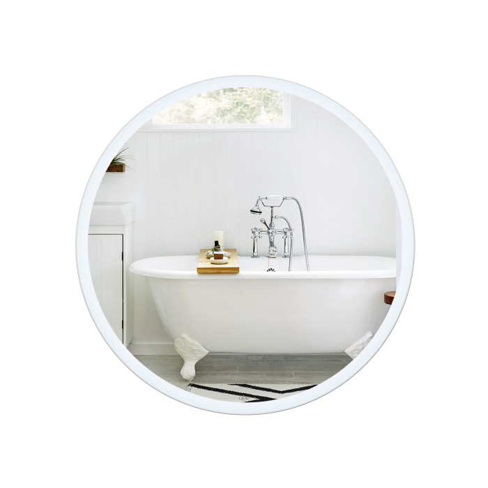 Зеркало Qtap Virgo R800 с LED-подсветкой кнопочный переключатель, QT1878250680W