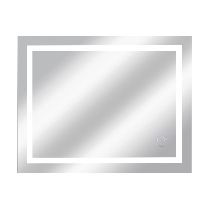 Зеркало Qtap Mideya 900х700 с LED-подсветкой Touch, с антизапотеванием, с димером, рег. яркости Reverse QT2078NCF9070W