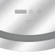 Зеркало Qtap Mideya R800 с LED подсветкой Touch, с антизапотеванием, с часами, димером, рег. яркости QT2078NCR8080W