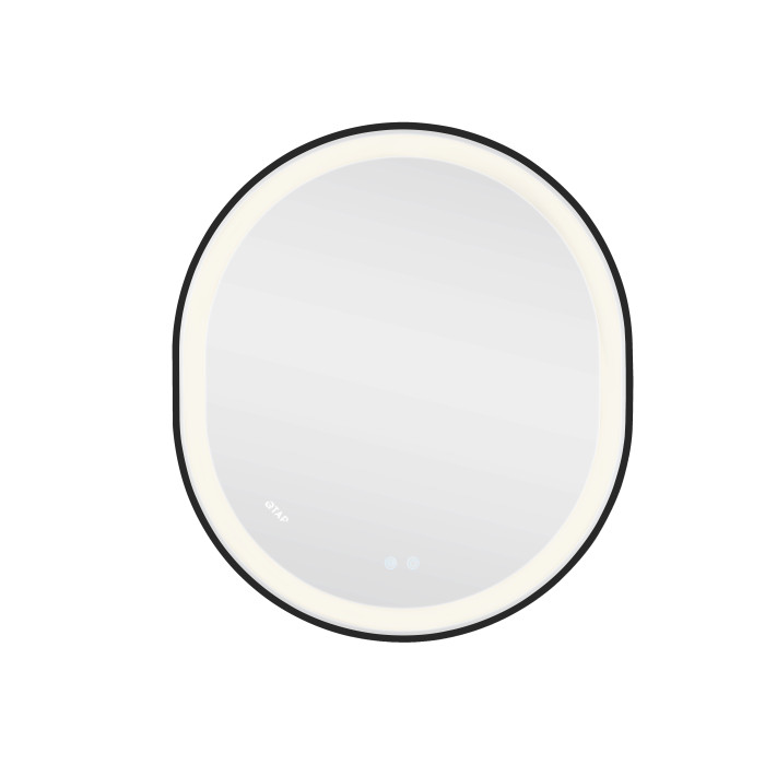 Дзеркало Qtap Gemini 800х700 з LED-підсвічуванням Touch, з антизапотіванням, з димером, рег. темп. кольору (3000-6500K) Reverse QT2578R8072B