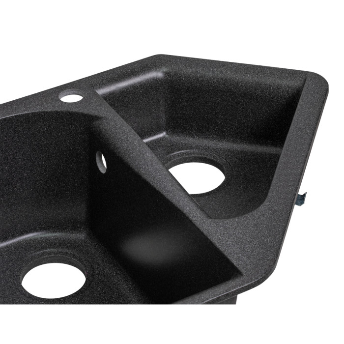 Кухонная мойка с дополнительной чашей Lidz 1000x500/225 GRF-13 (LIDZGRF131000500225)