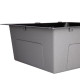 Мойка для кухни интегрированная Lidz Handmade H5050B (LDH5050BPVD43619) Brushed Black PVD 3,0/0,8 мм