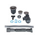Мойка для кухни интегрированная Lidz Handmade H5050B (LDH5050BPVD43619) Brushed Black PVD 3,0/0,8 мм