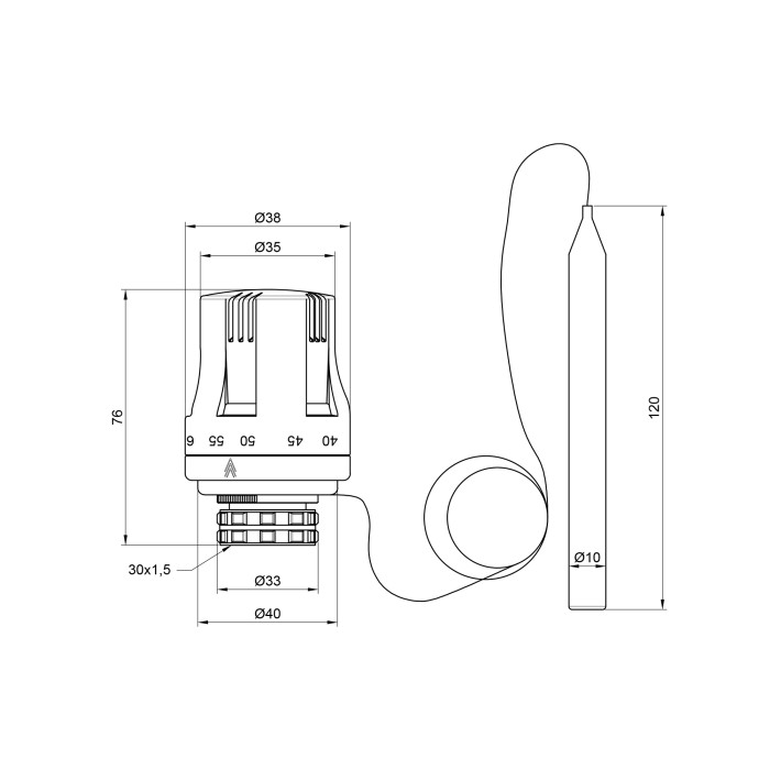 Термоголовка SD Plus 30х1, 5 SD355