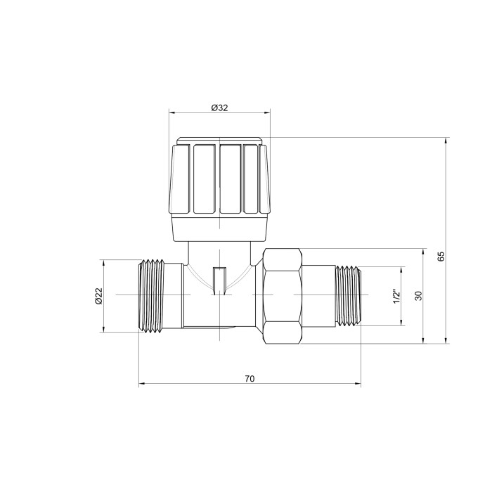 Кран радіаторний Icma 1/2