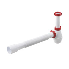 Сифон для умивальника Polmark 1 1/4"x40 без випуску з гофротрубою 40x40/50 PM 40 SF 10 01