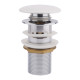 Донний клапан для раковини Qtap F0081 70х70х110 мм White з переливом