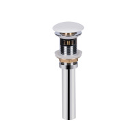 Qtap Донний клапан для раковини PU02O 70х70х227.5 White з переливом