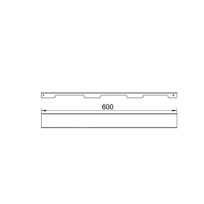 Решітка для лінійного трапу SUS304 Grate FA600 (NKS) Qtap