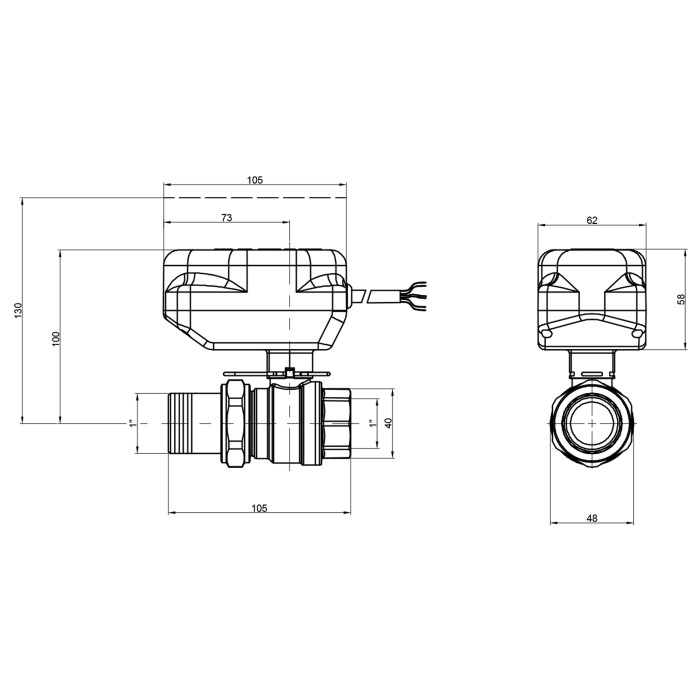 Кран кульовий зонний Icma 1