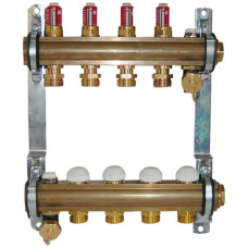 Колектор для теплої підлоги Herz з витратомірами G 3/4 на 15 контурів 1853215