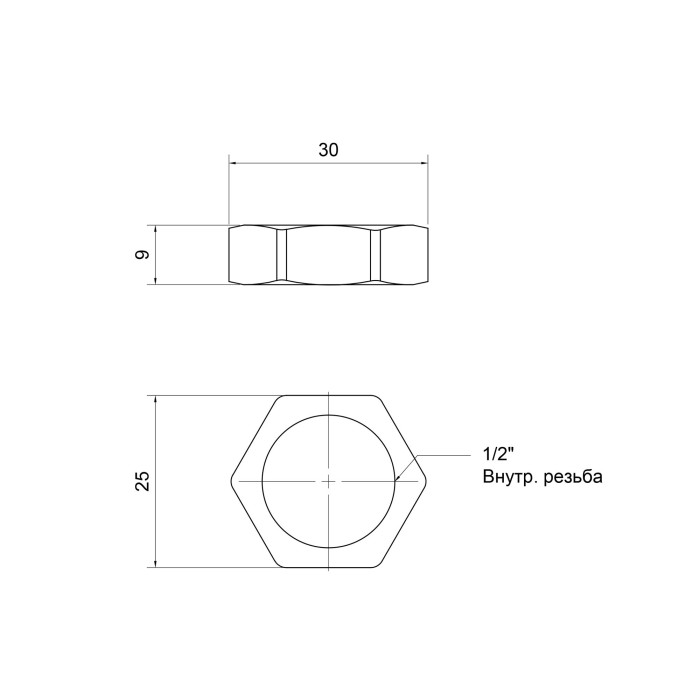 Контргайка SD Plus 1/2