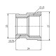 Муфта редукционная SD Forte 1/2