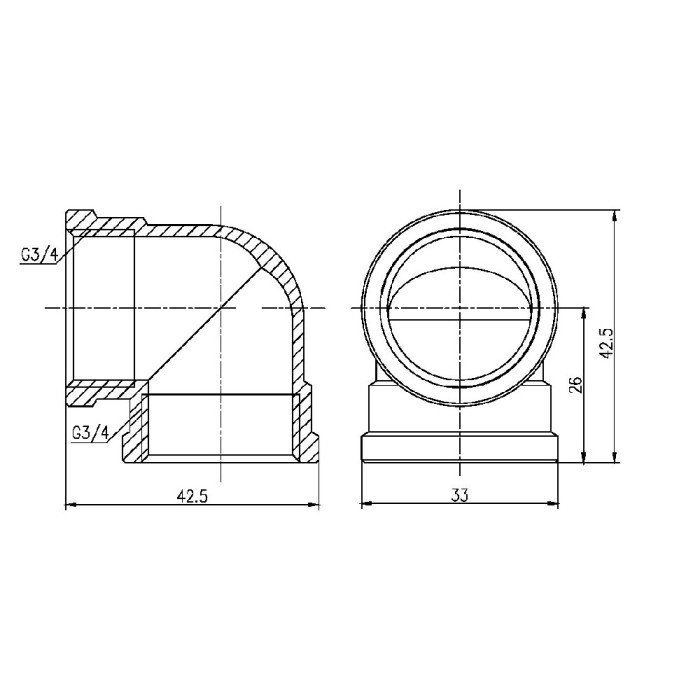 Угол SD Forte 3/4