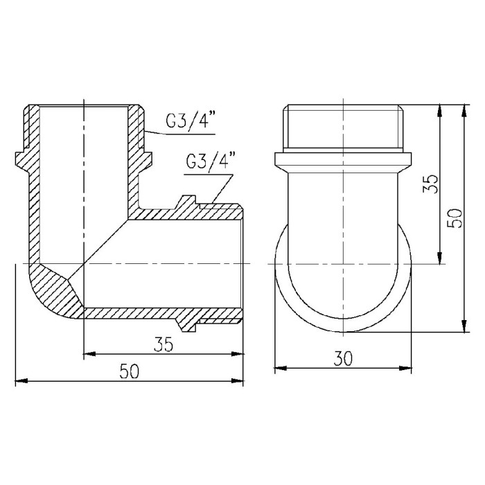 Угол SD Forte 3/4