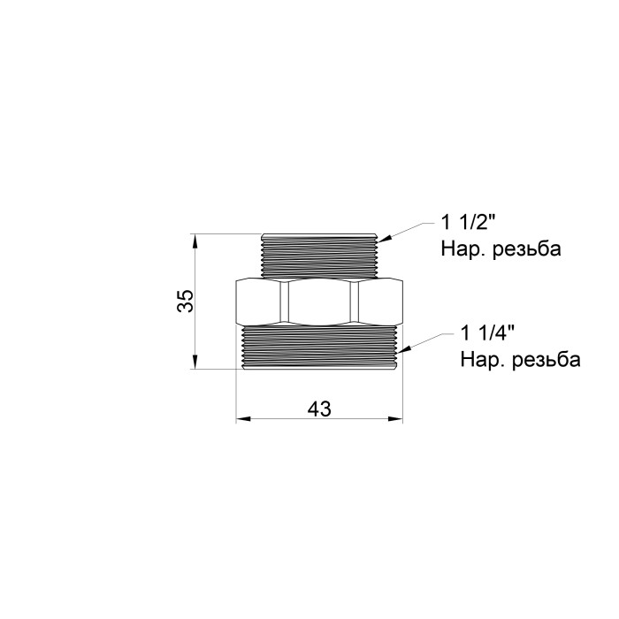 Ниппель SD Plus 1 1/2