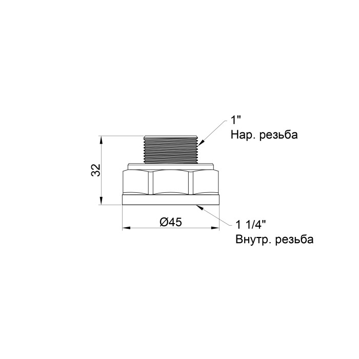 Перехід SD Plus 1 1/4