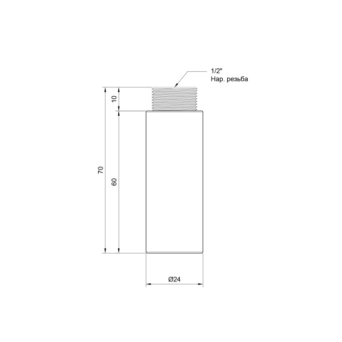 Удлинитель SD Plus 60х1/2