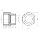 Муфта обтискна SD Forte 16х1/2