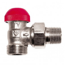 Термостатичний клапан HERZ-TS-90-V з прихованим попереднім налаштуванням, кутовий,G 3/4 x R 1/2 1773867