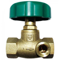 HERZ Вентиль запірний, STROMAX-4215 AW з прямим шпинделем, муфта х муфта, два отвори, один отвір закритий заглушкою,DN 40 2421535 