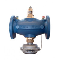 HERZ Комбі-клапан F4006, PN16, з вимірювальними штуцерами DN - 200HF, Kvs, м³/год - 358,6, Витрата, м³/год - 75-300, Витрата, л/год - 75 000-300 000 F400658 