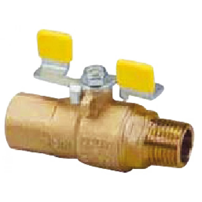 Кульовий кран ВР-ЗР з важільною ручкою із стальної пластини, HTB 650 °C / 30 хв. -2301, DN 8. 1230119 Herz