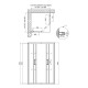 Душова кабіна Qtap Taurus CRM1099SC6 90х90 см, скло Clear 6 мм покриття CalcLess, без піддона, хром