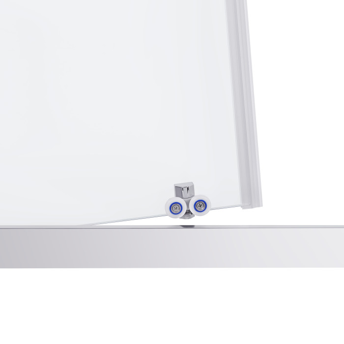 Душова кабіна Qtap Taurus CRM1099SC6 90х90 см, скло Clear 6 мм покриття CalcLess, без піддона, хром