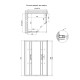 Душова кабина Qtap Taurus CRM1011SC6 100x100 см, скло Clear 6 мм, покрытие CalcLess без поддона