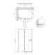 Душова кабіна Qtap Capricorn 120x80 см, скло Clear 6 мм, покриття CalcLess без піддону (CAPBLA10128RC6)