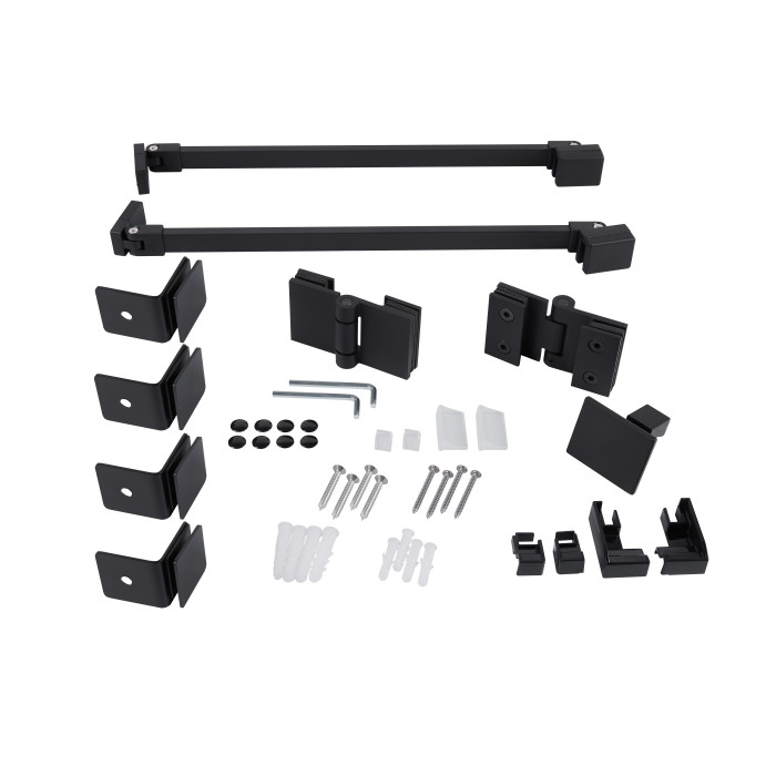 Душова кабіна Qtap Capricorn 120x80 см, скло Clear 6 мм, покриття CalcLess без піддону (CAPBLA10128RC6)